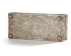 AN OTTOMAN SILVER FILIGREE ELONGATED BOX, 19TH CENTURY