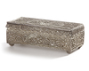 AN OTTOMAN SILVER FILIGREE ELONGATED BOX, 19TH CENTURY