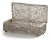AN OTTOMAN SILVER FILIGREE ELONGATED BOX, 19TH CENTURY