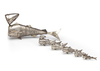A SILVER SET OF 6 FISHES, INDIA, 19TH CENTURY