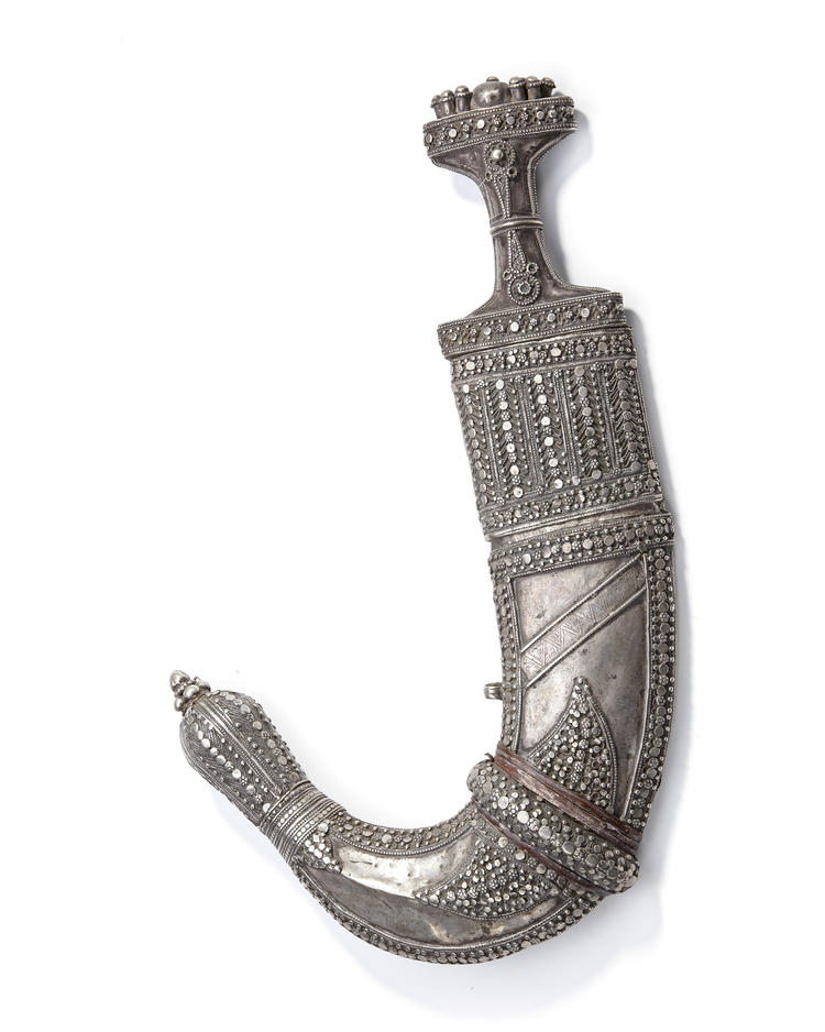 A SILVER DAGGER, SAUDI ARABIA, 19TH CENTURY