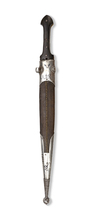LARGE NIELLO SILVER-MOUNTED KINDJAL DAGGER – CAUCASUS, 19TH CENTURY