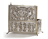 AN ISLAMIC SILVER ELONGATED BOX, INDIA, 19TH CENTURY