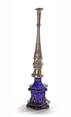 BOHEMIAN GLASS WITH SILVER MOUNT, 19TH CENTURY