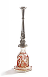 AN ISLAMIC MARKET BOHEMIAN GLASS WITH SILVER MOUNT, 19TH CENTURY
