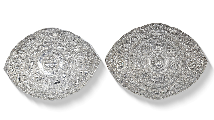A SILVER BELT BUCKLE, THAILAND, 19TH CENTURY