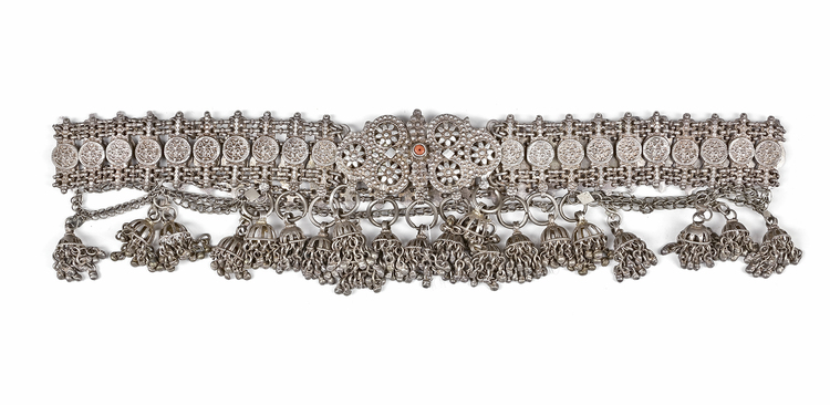 AN OTTOMAN SILVER BELT, 19TH CENTURY