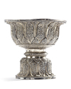 SILVER BOWL ON FOOT – 19TH CENTURY
