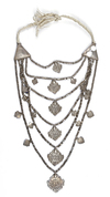 AN ISLAMIC SILVER NECKLACE, INDIA, 19TH CENTURY