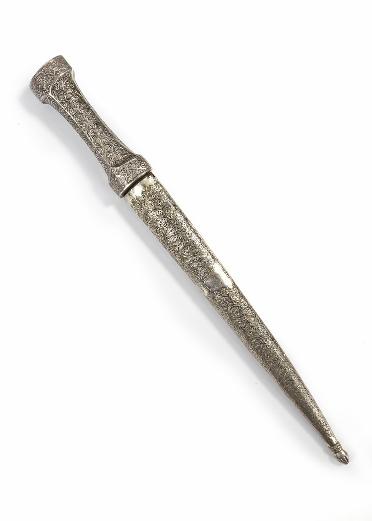 AN OTTOMAN SILVER DAGGER – 19TH CENTURY