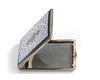 A PERSIAN SILVER BOX WITH ENAMEL, 20TH CENTURY