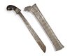 A SILVER INDONESIAN KRIS, 19TH CENTURY