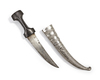AN OTTOMAN SILVER DAGGER, 19TH CENTURY