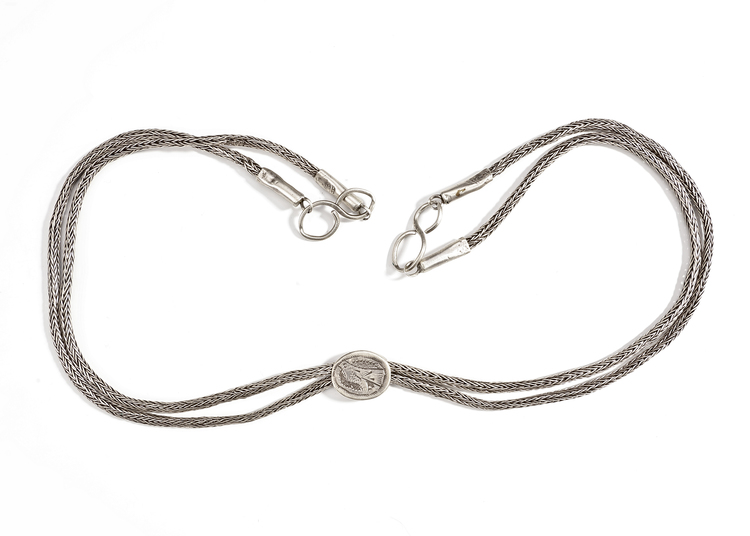AN AFGHAN SILVER NECKLACE, 20TH CENTURY