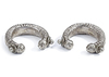 A PAIR OF AFGHAN SILVER BRACELETS, EARLY 20TH CENTURY