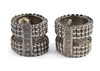 A PAIR OF AFGHAN SILVER BRACELETS, EARLY 20TH CENTURY
