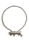 A SILVER PALESTINIAN NECKLACE WITH A FISH, 19TH CENTURY
