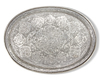 A PERSIAN SILVER TRAY, 19TH CENTURY