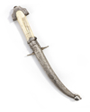 SILVER AND BONE DAGGER – MOROCCO, 19TH CENTURY