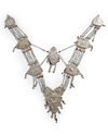 AN ALGERIAN SILVER NECKLACE, 19TH CENTURY