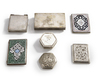SIX PERSIAN SILVER BOXES, 19TH CENTURY