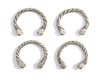 FOUR SILVER BRACELETS, YEMEN, 19TH CENTURY