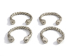 FOUR SILVER BRACELETS, YEMEN, 19TH CENTURY