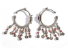 A PAIR OF SILVER EARRINGS, MOROCCO, 19TH CENTURY