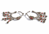 A PAIR OF SILVER EARRINGS, MOROCCO, 19TH CENTURY