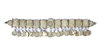 A SILVER UZBEK BRACELET, 19TH CENTURY