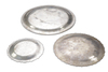 THREE SILVER PLATES, EGYPT, 20TH CENTURY