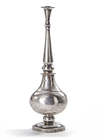 AN INDIAN SILVER ROSE WATER SPRINKLER, 19TH CENTURY