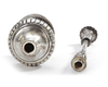 AN INDIAN SILVER ROSE WATER SPRINKLER, 19TH CENTURY