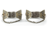 A PAIR OF SILVER ANKLETS, MOROCCO, 19TH CENTURY