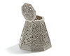AN INDIAN SILVER INCENSE BURNER, 19TH CENTURY