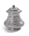 A SILVER POT WITH  COVER, INDIA, 19TH CENTURY