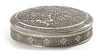 A PERSIAN SILVER BOX, 19TH CENTURY