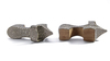 A PAIR OF OTTOMAN SILVER HAMMAM SHOES, 19TH CENTURY