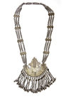 A TURKMEN SILVER NECKLACE, 19TH CENTURY