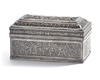 A SILVER ELONGATED BOX, CHINA, 19TH CENTURY