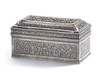 A SILVER ELONGATED BOX, CHINA, 19TH CENTURY