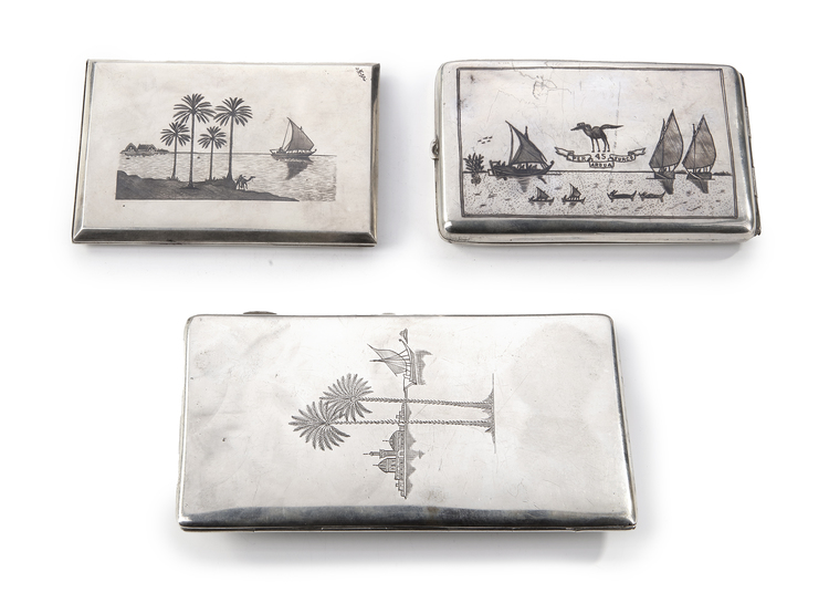 THREE SILVER BOXES, IRAQ – EARLY 20TH CENTURY