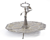 AN OTTOMAN SILVER TRAY, 19TH CENTURY