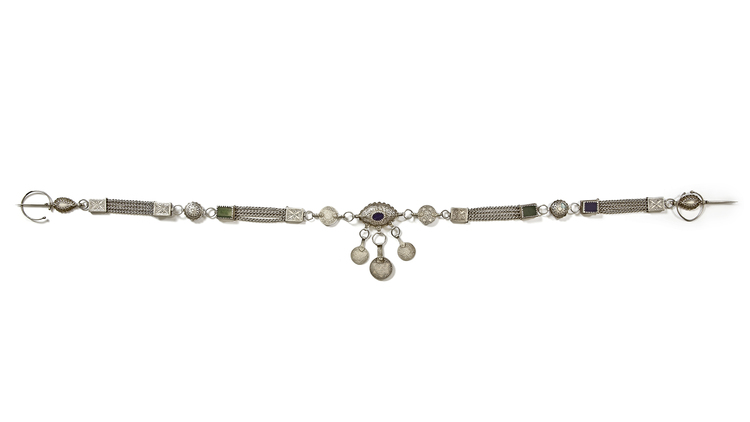 A CAUCASIAN SILVER BELT, 19TH CENTURY