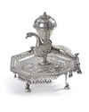 A SILVER BURNER, INDIA, 19TH CENTURY
