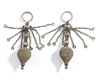 TWO PAIR OF SILVER EARRINGS, YEMEN, 19TH CENTURY