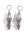 TWO PAIR OF SILVER EARRINGS, YEMEN, 19TH CENTURY