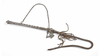 A CAUCASIAN SILVER HORSEWHIP, 19TH CENTURY
