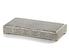 A PERSIAN SILVER BOX, 19TH CENTURY