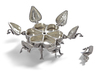 AN INDIAN SILVER BOX WITH PEACOCKS, 19TH CENTURY